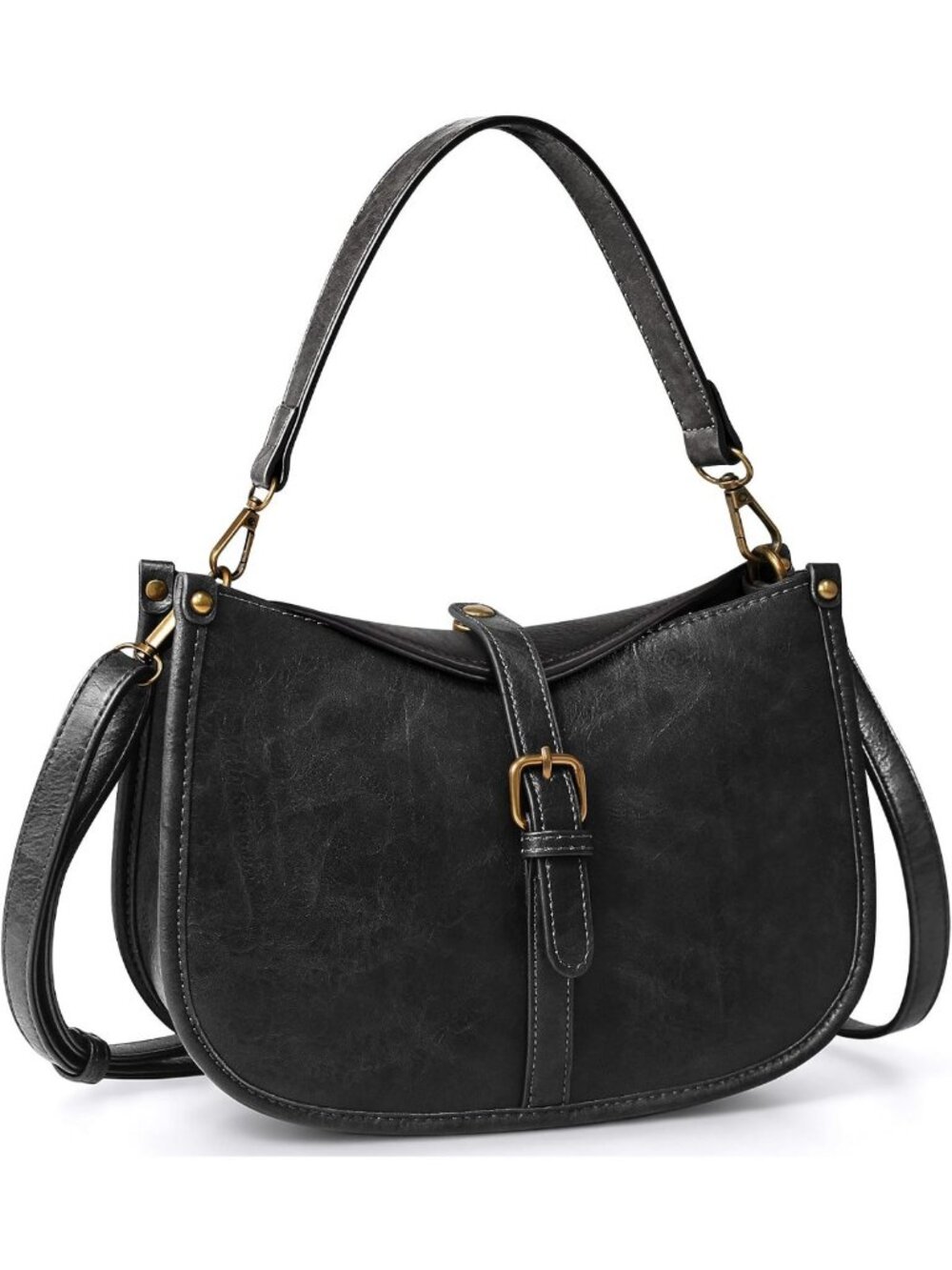 Vegan Leather Vintage Shoulder Crossbody Purse for Women - Stylish Handbag
